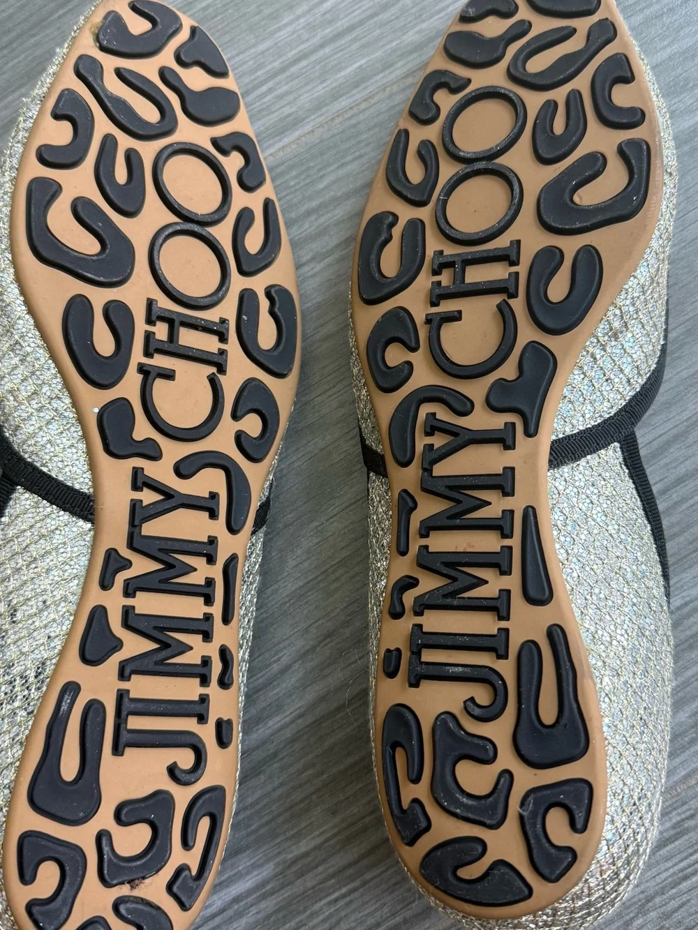 Jimmy Choo sparkling metallic